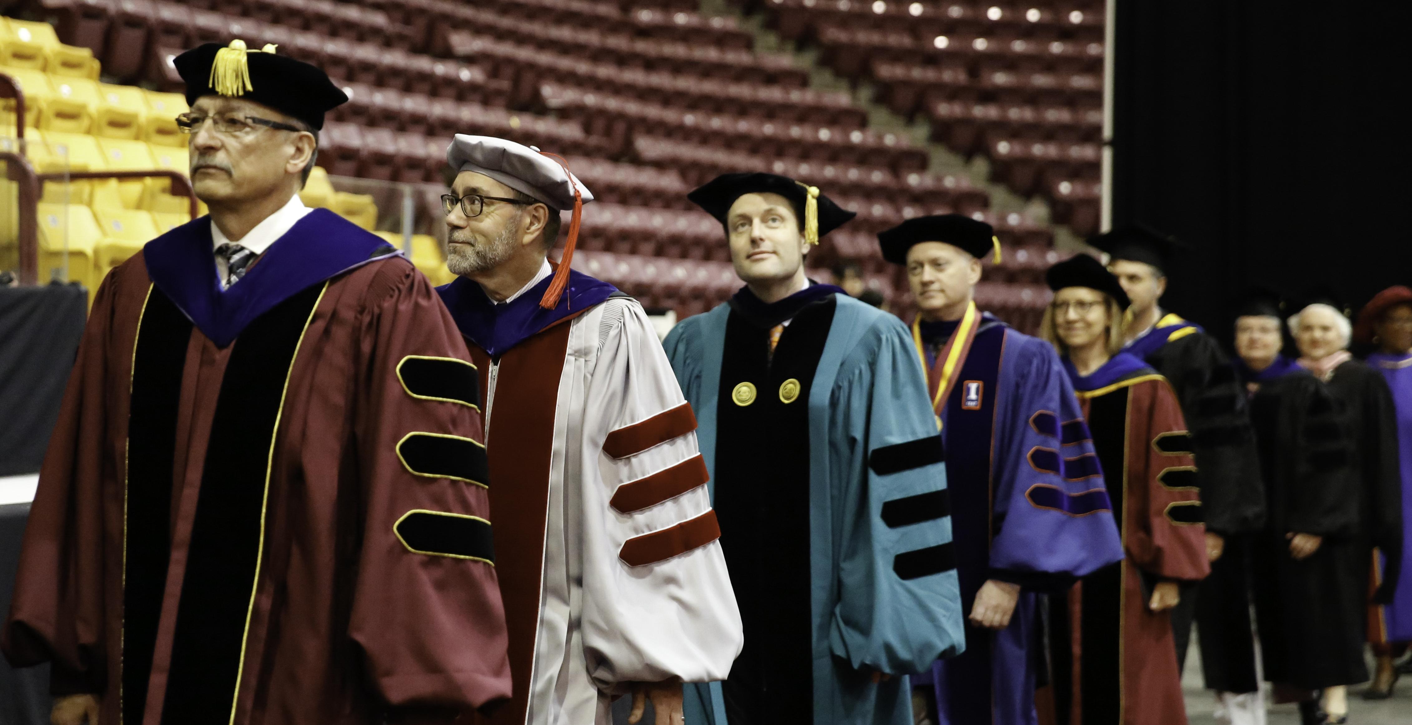 Faculty at Commencement